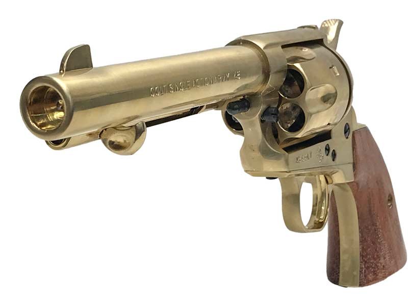 マルシン コルト SAA45 金属 22kメッキ モデルガン グリップ無し