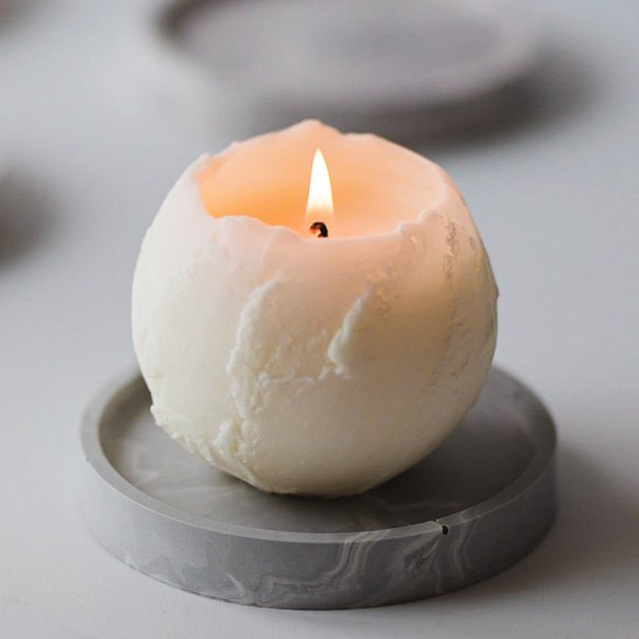 満月 キャンドル と 選べるキャンドルトレイセット キャンドル